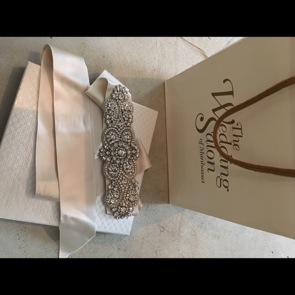 Bridal...Satin jeweled belt