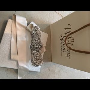 Bridal...Satin jeweled belt
