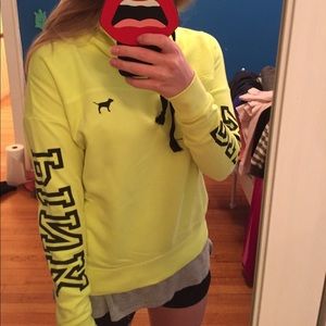 Pink highlighter sweatshirt!