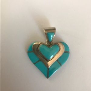 Sterling Silver and Turquoise Pendant