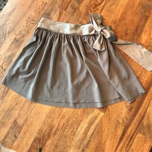 BCBGeneration gray poly blend "silk" skirt