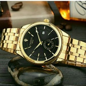 GOLD MEN LUXURY HIGH QUALITY WATCH GOLD MEN LUXURY HIGH QUALITY WATCH