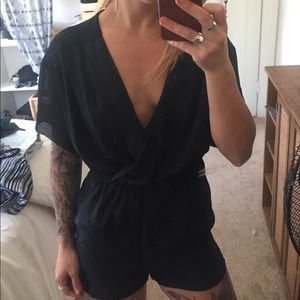 Urban outfitters black romper