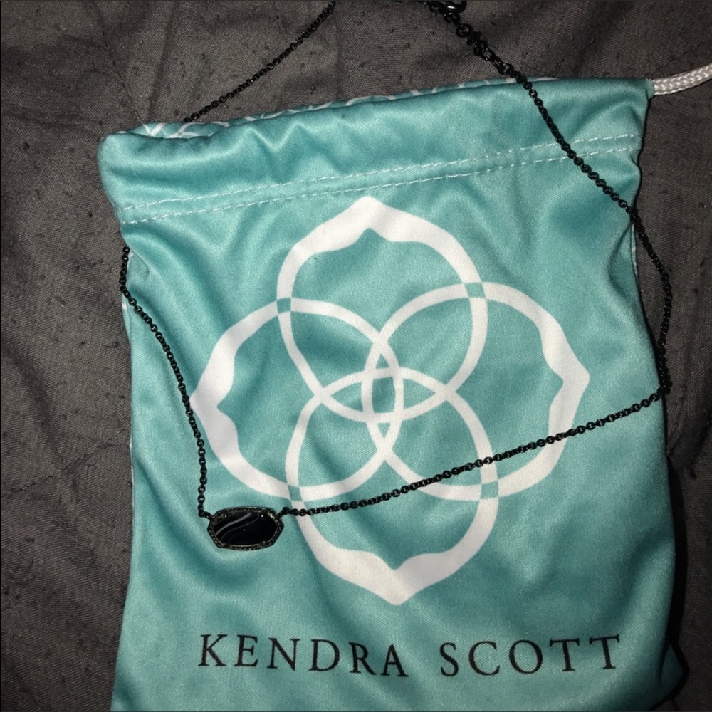 kendra scott elisa necklace all black