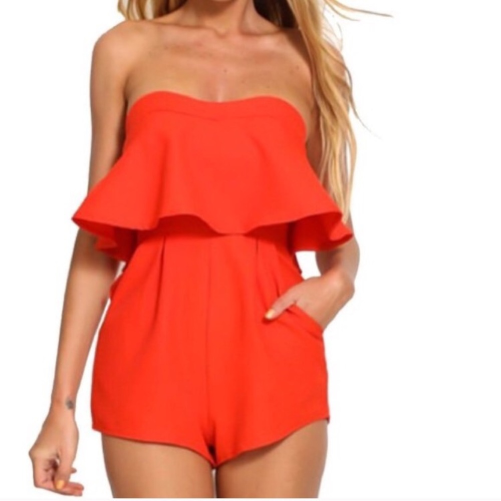 Orange Romper