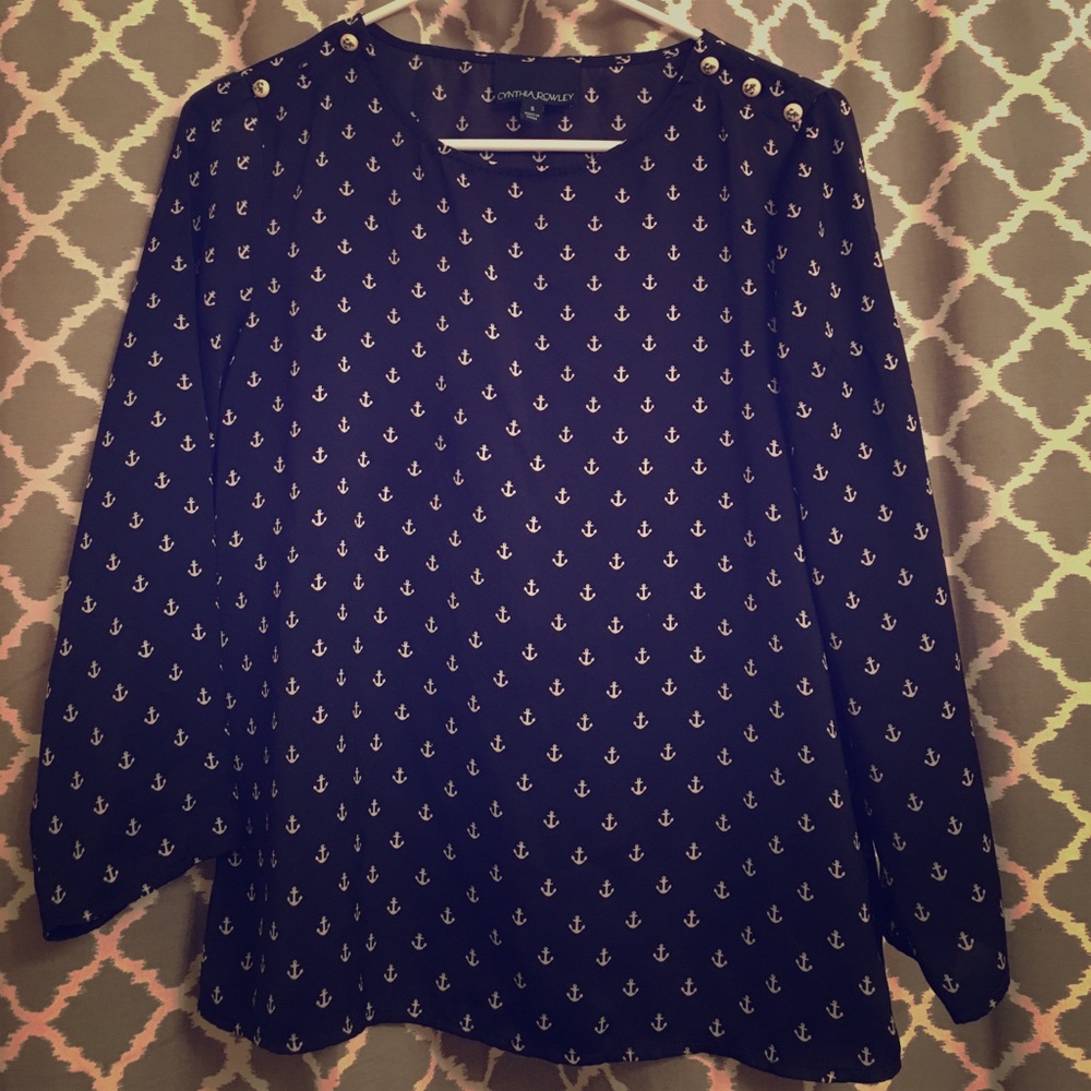 Cynthia Rowley Anchor shirt