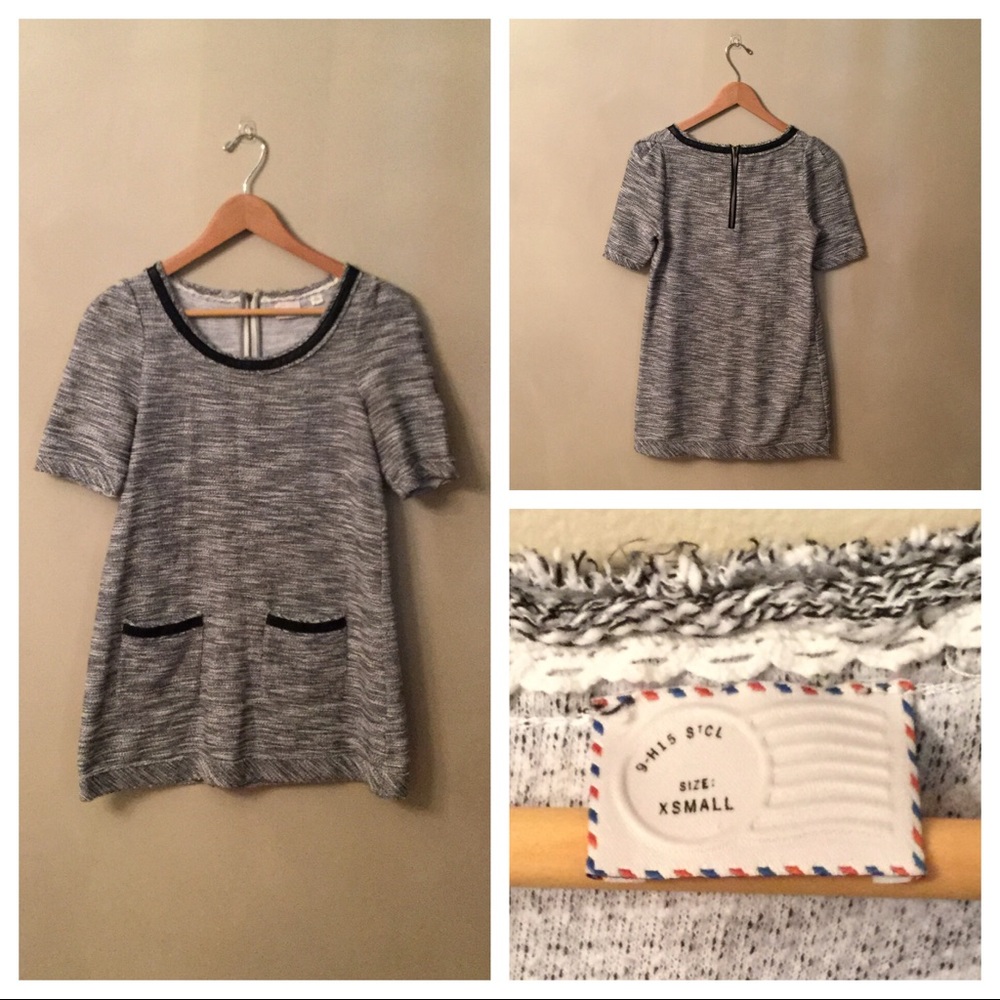 ‼️Anthropologie Postmark XS Beverly Tunic Gray