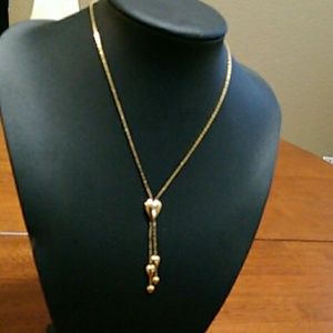 Monet Heart Dangle Necklace