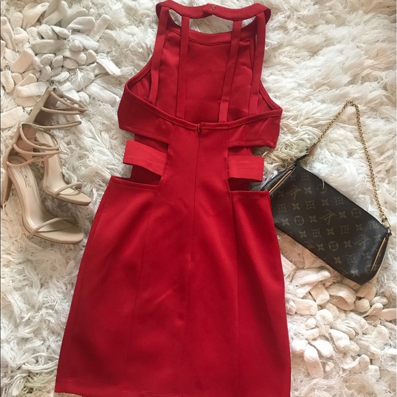 Red Evening Dress - Picture 2 of 4