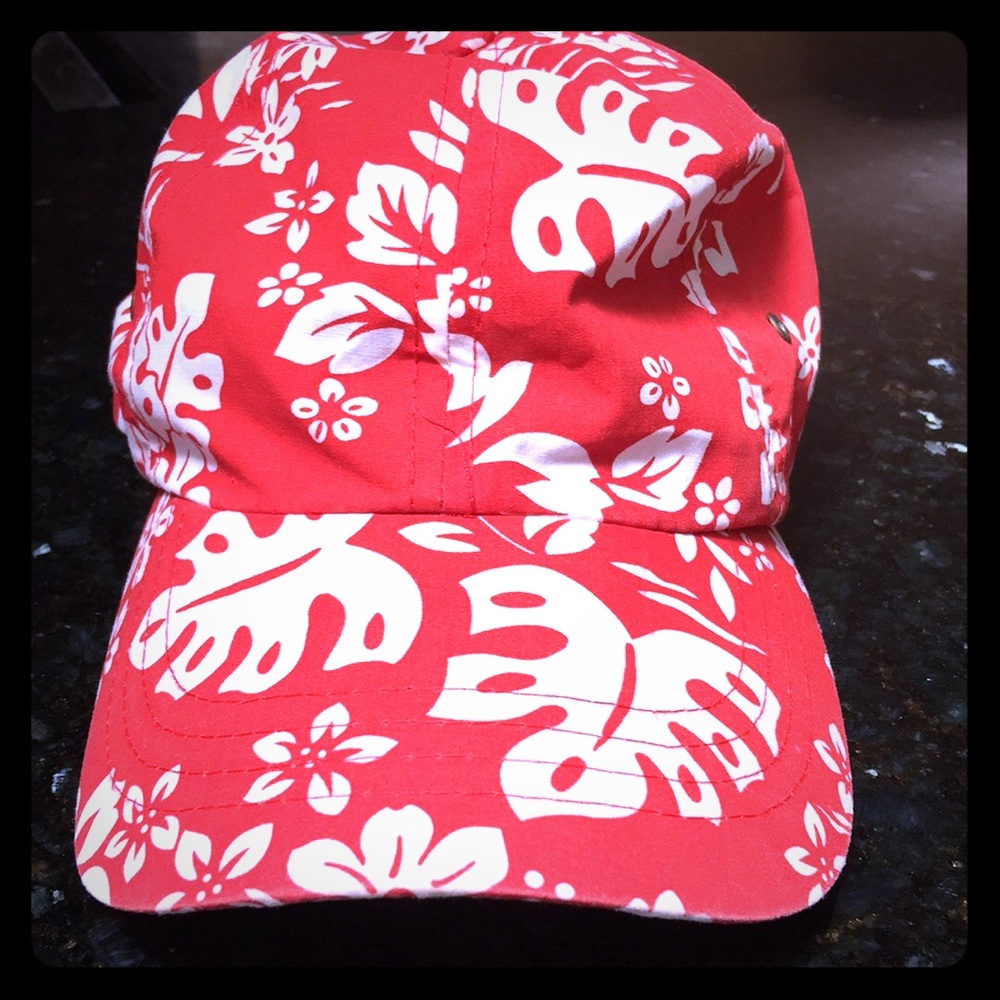 Hawaiian print hat