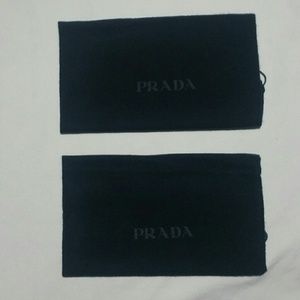 Prada Dust Bags 2 Authentic New