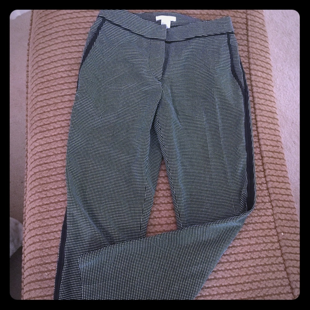 H&M Houndstooth Tuxedo pants! Size 2 PERF!!🌹🌹
