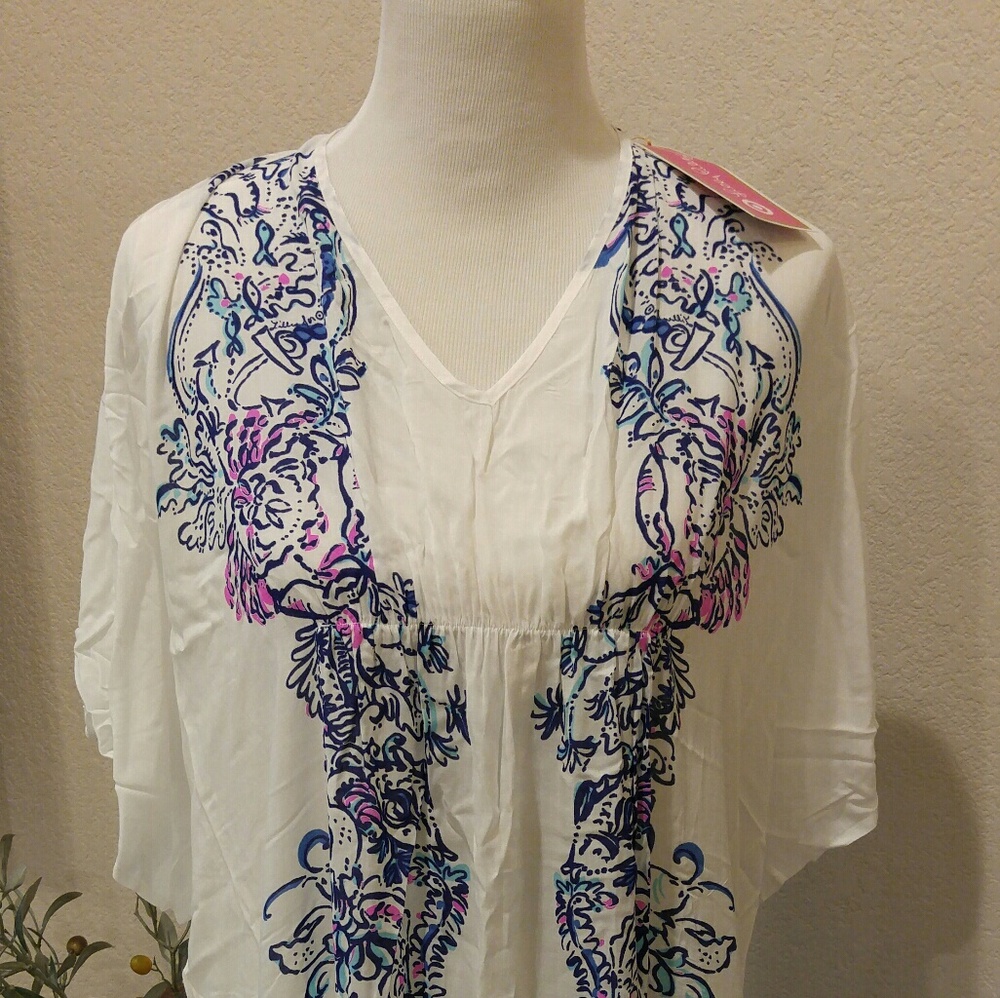 Lilly Pulitzer Maxi Caftan Wave Pool