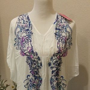 Lilly Pulitzer Maxi Caftan Wave Pool