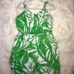 Lilly Pulitzer for Target Pants - Tropical Print Romper with Spaghetti Straps Lilly Pulitzer for Target Pants - Tropical Print Romper with Spaghetti Straps