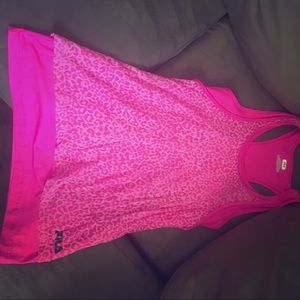 FILA performance pink cheetah print Sz M