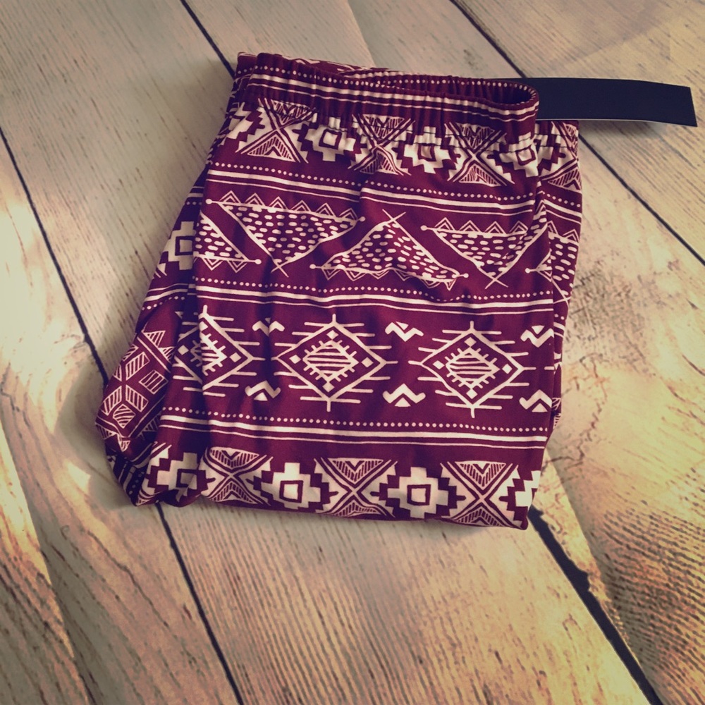 Tribal print leggings. These leggings are so comfy