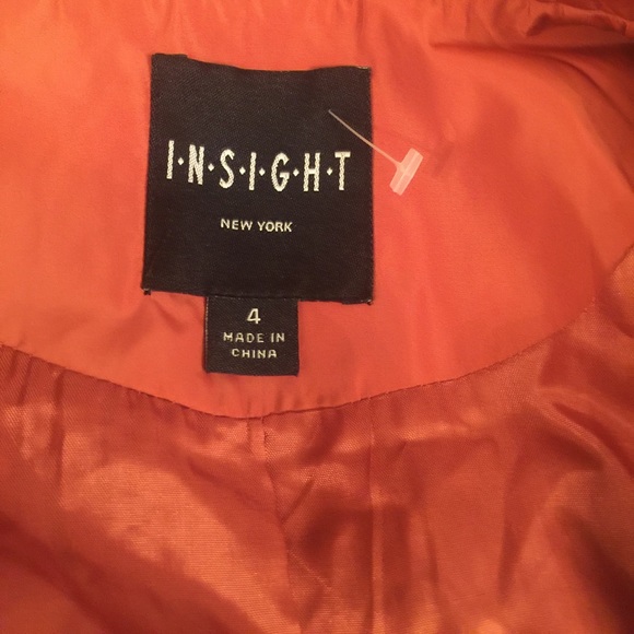 NWOT Insight Burnt Orange Nylon Jacket - Picture 5 of 7