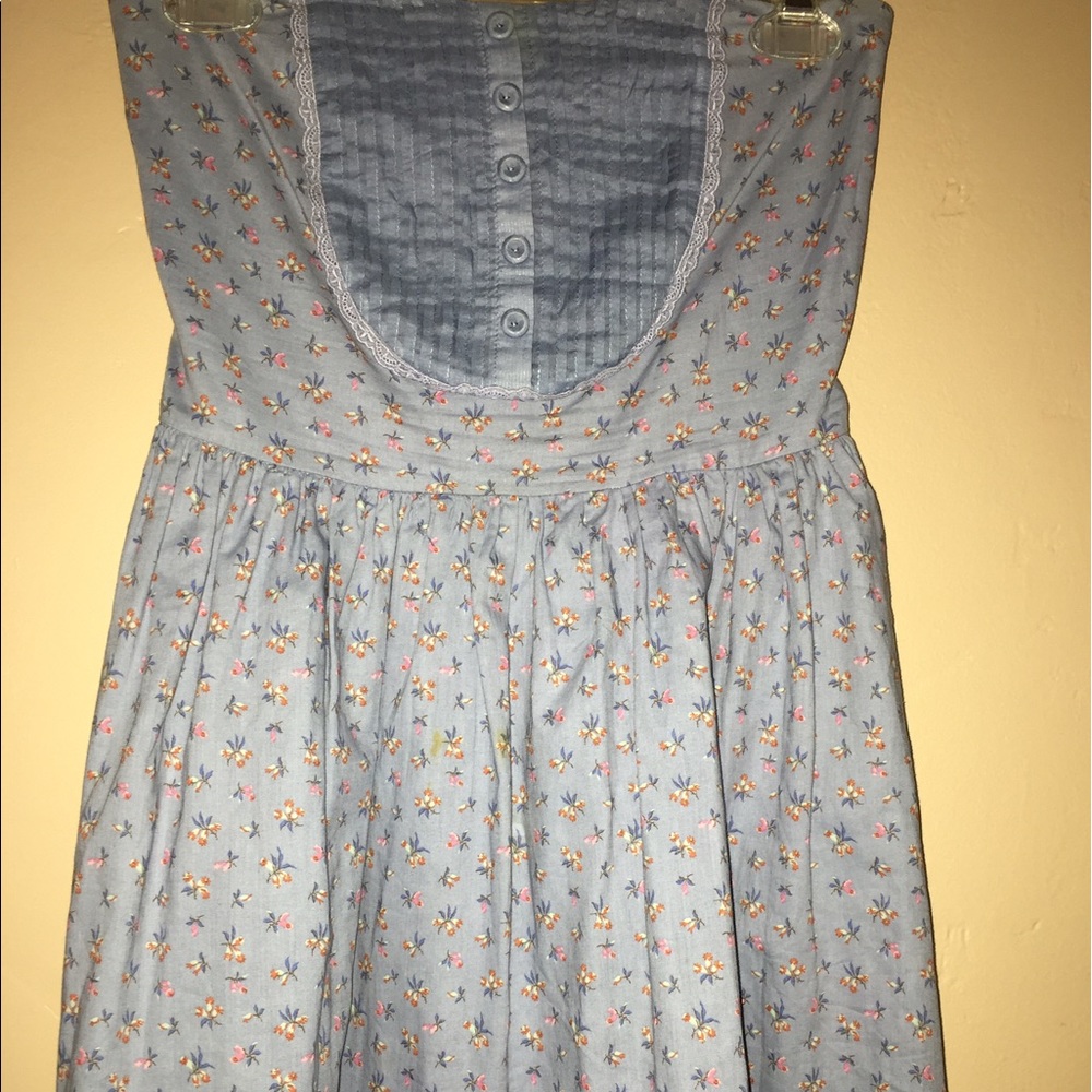 No strap mini dress