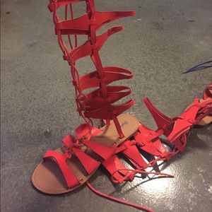 Gladiator sandal orange