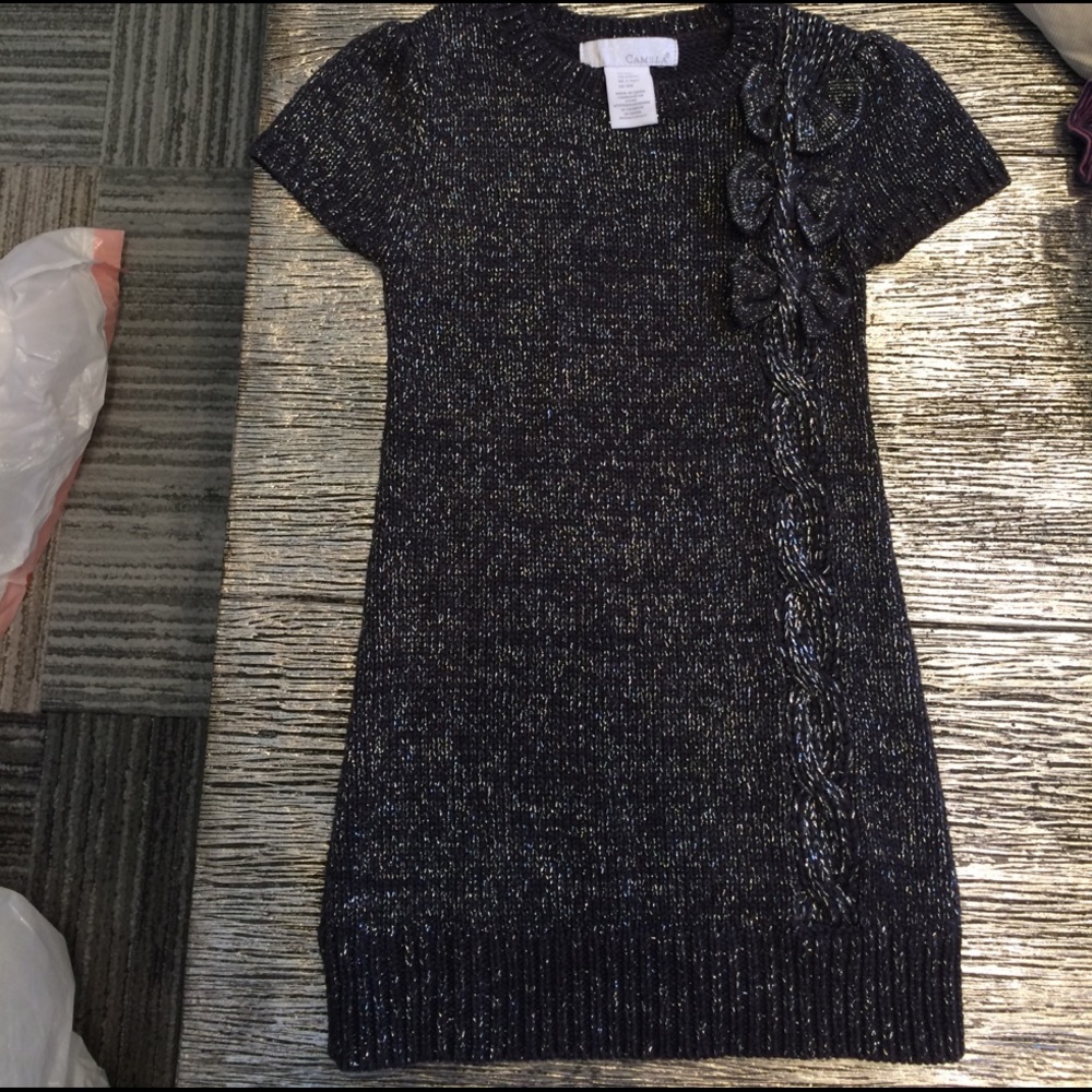 Amazing wool dress, sparkle black. Purchase U.K.