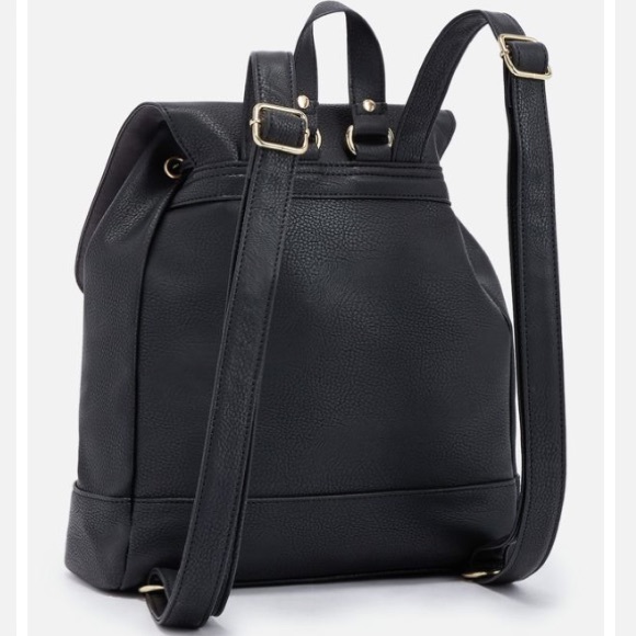 BEAU LEATHER BACKPACK PURSE BLACK main image 5