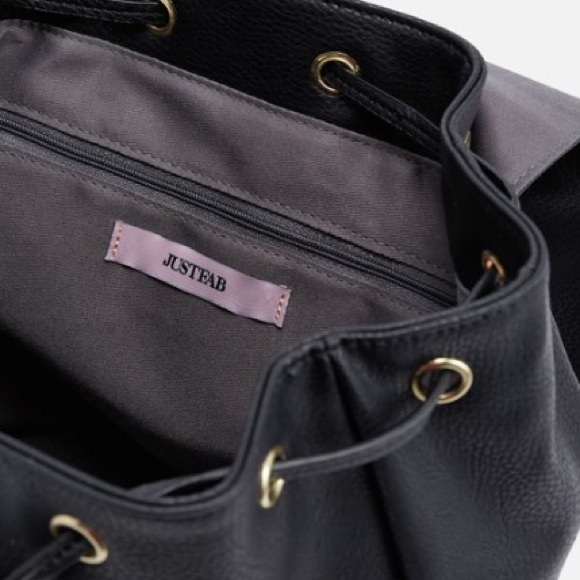 BEAU LEATHER BACKPACK PURSE BLACK main image 4