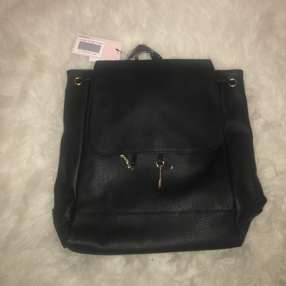 BEAU LEATHER BACKPACK PURSE BLACK main image 7