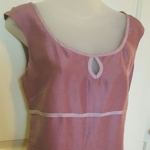 100% silk sleeveless dress