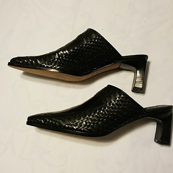 Black Clogs 7M woven with design - Picture 4 of 7