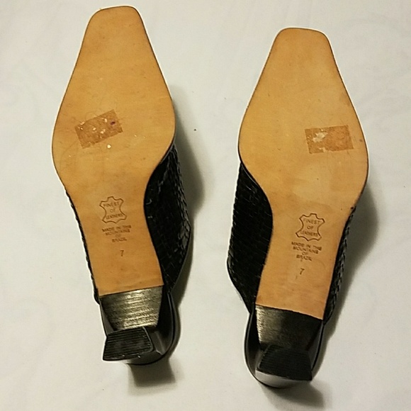 Black Clogs 7M woven with design - Picture 5 of 7