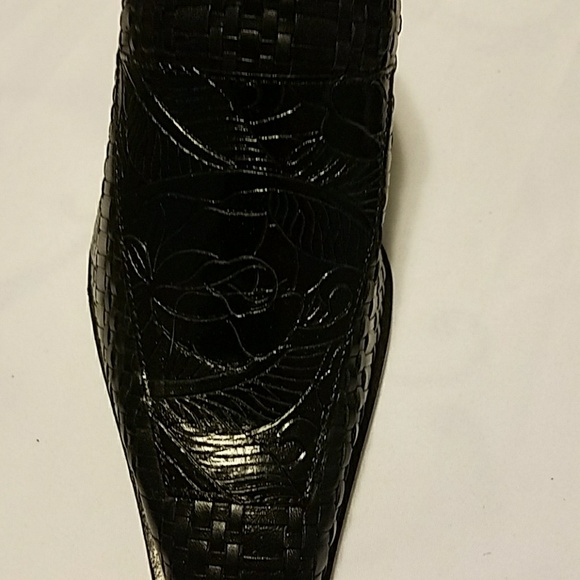 Black Clogs 7M woven with design - Picture 7 of 7