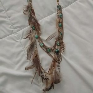 Feather necklace