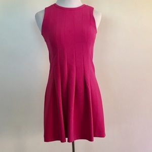 Magenta Pleated Mini Dress!