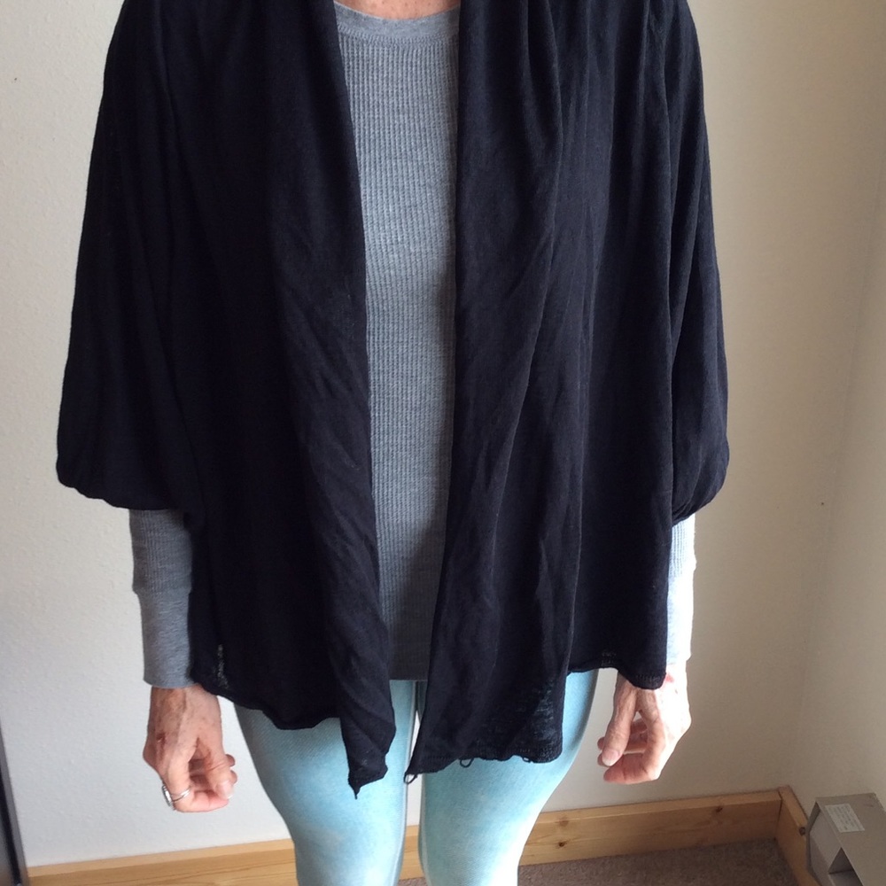 Anthropologie moth linen blend wrap