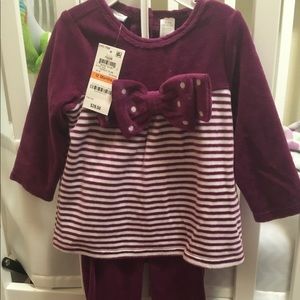 Plum 2-piece 12 Month Baby Girl outfit
