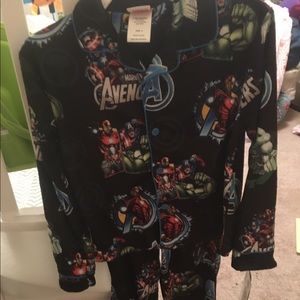 Avengers pajamas set boys size 8 brand new