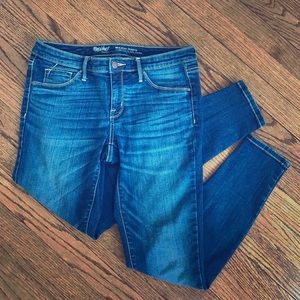 Mid-Rise Denim Jegging-Dark w/Fade