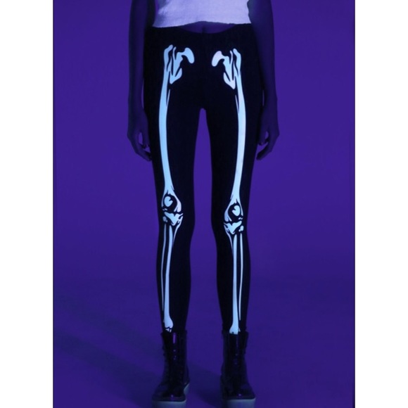 skeleton leggings hot topic