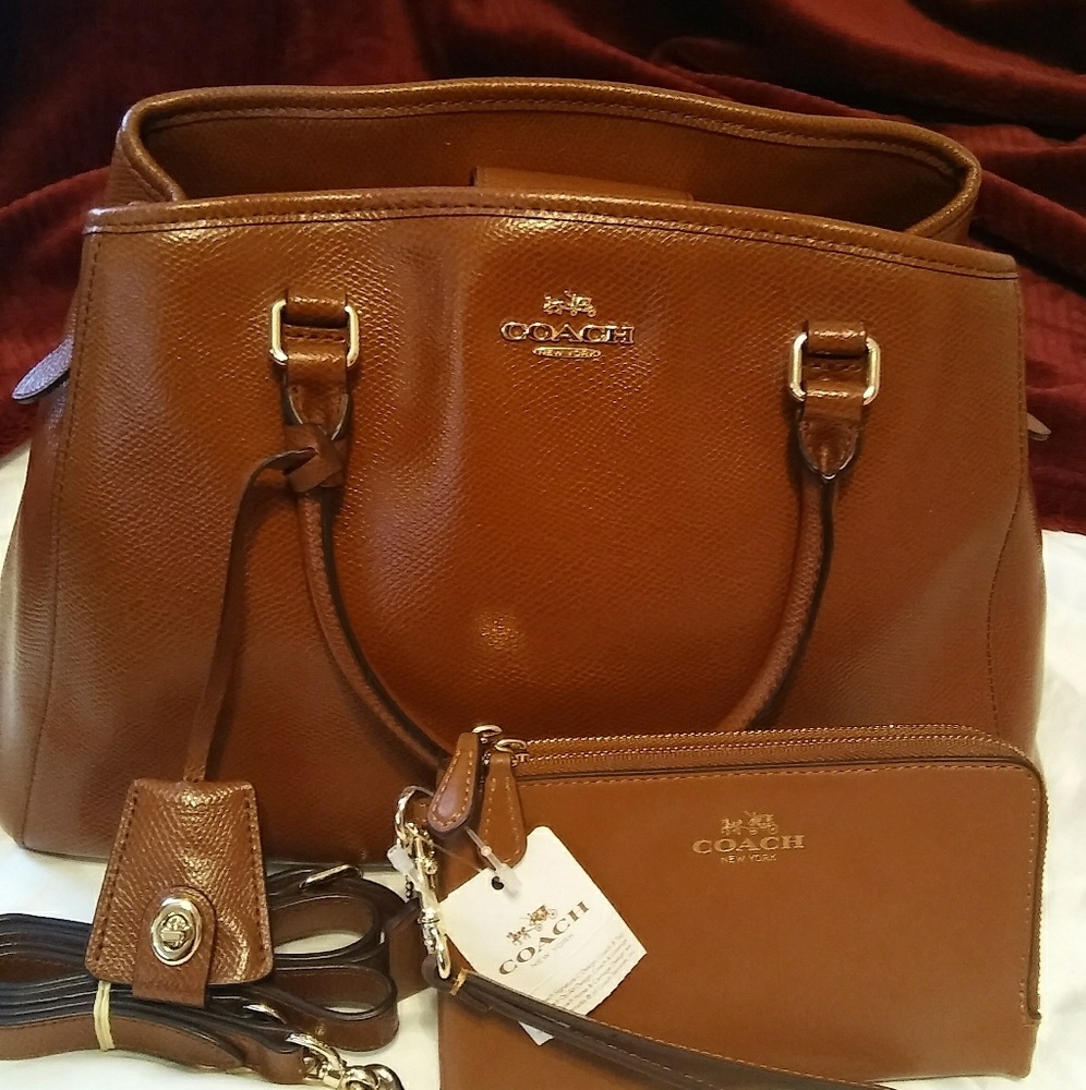 Coach special addition satchel bag & wallet