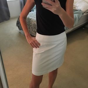 Ann Taylor White Skirt