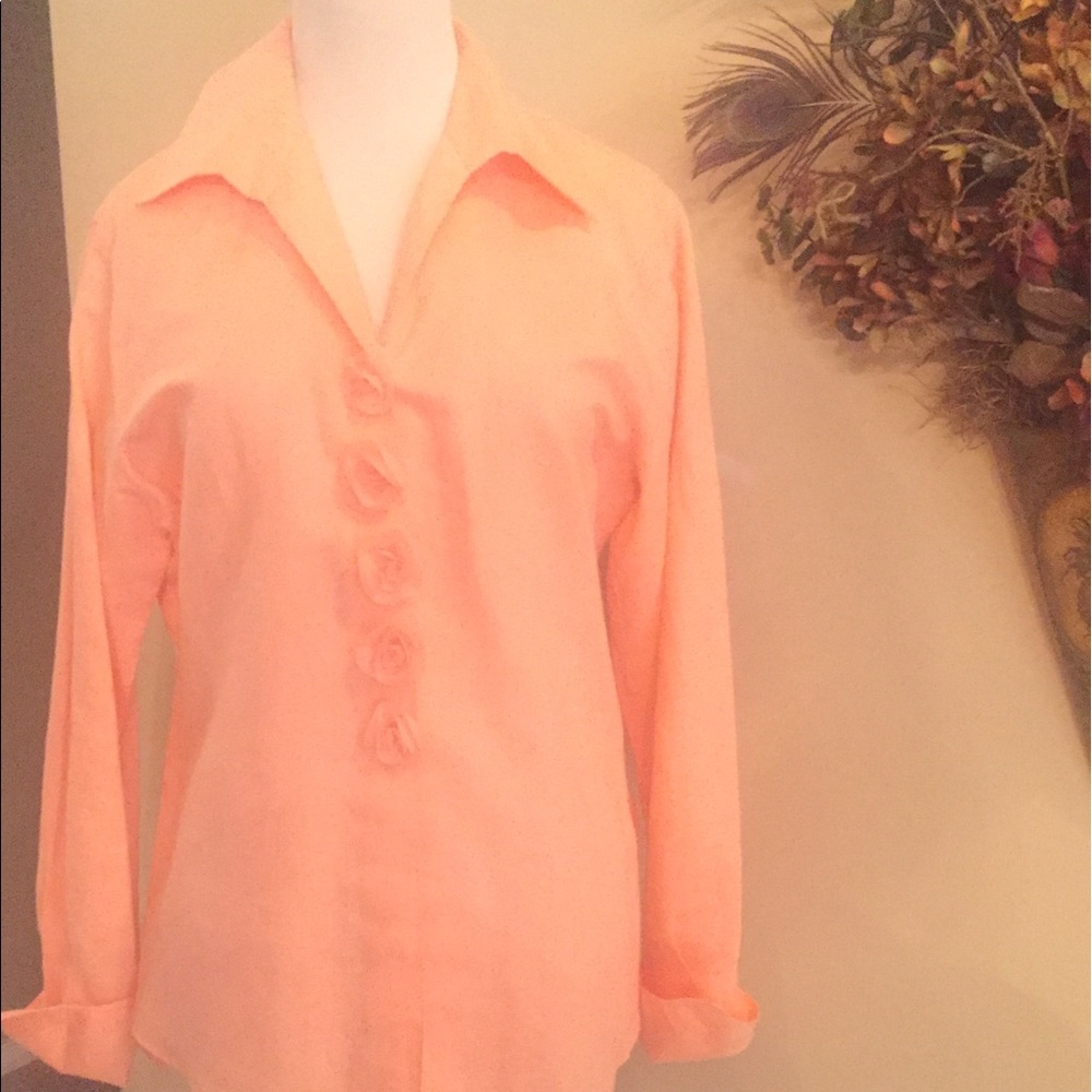 Peach blouse