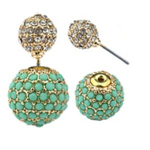 Double sided front and back peekaboo earrings