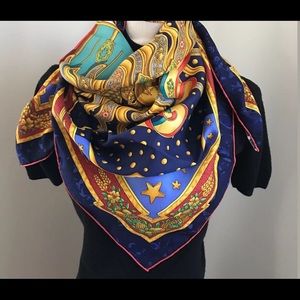 Hermes Paris silk scarf