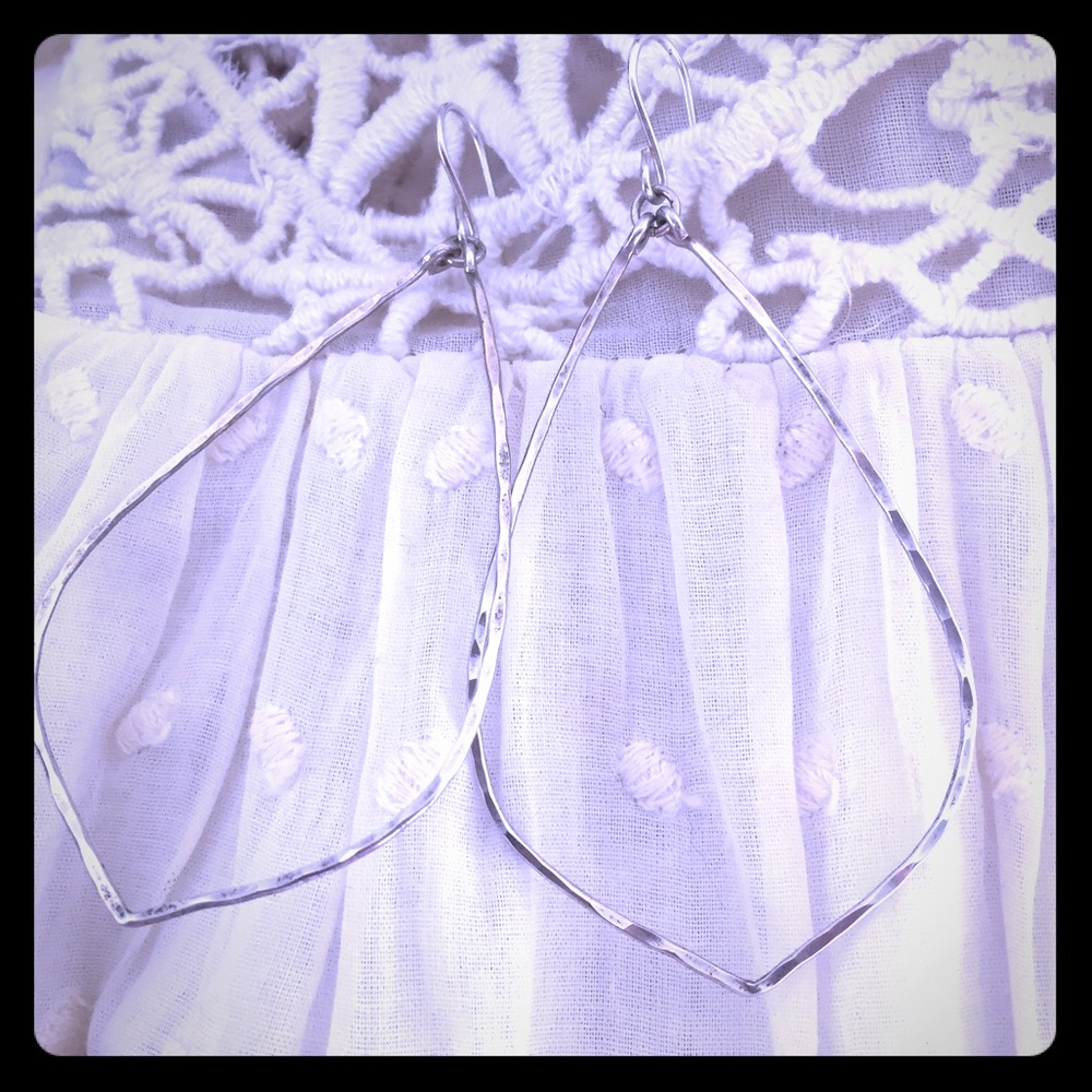 Hand made silver earings