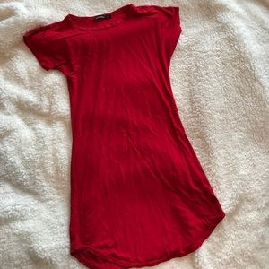 Red T-shirt Dress