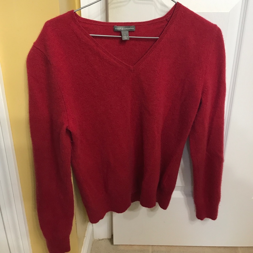 Red Cashmere Sweater