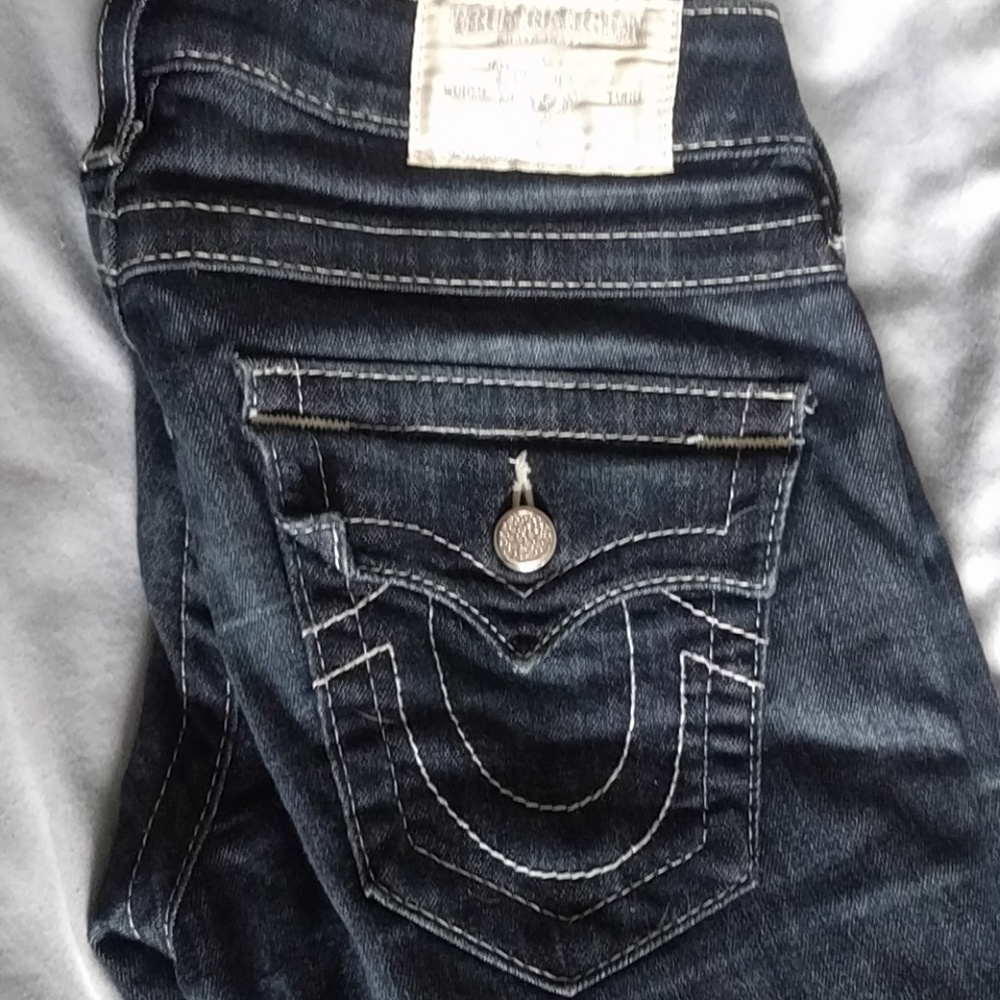 True Religion Dark Blue Skinny Jeans