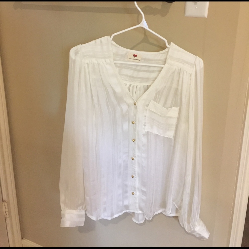 3 for $20 eligible! White blouse