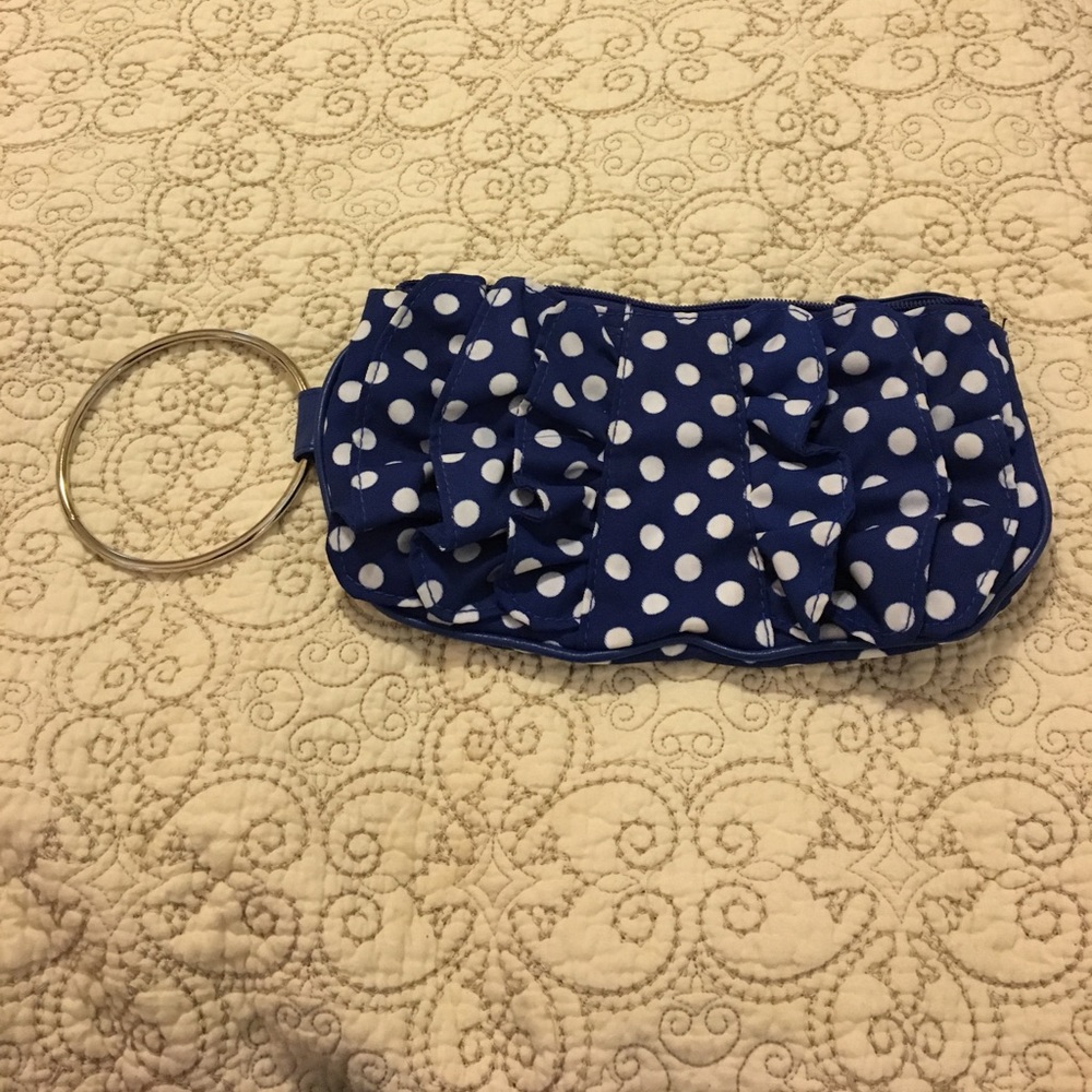 Polkadot wristlet